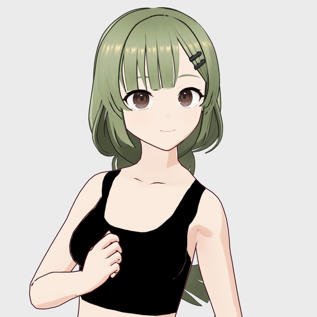 【VRoid】フィッシュテールヘアプリセット / Fishtail braid hair preset