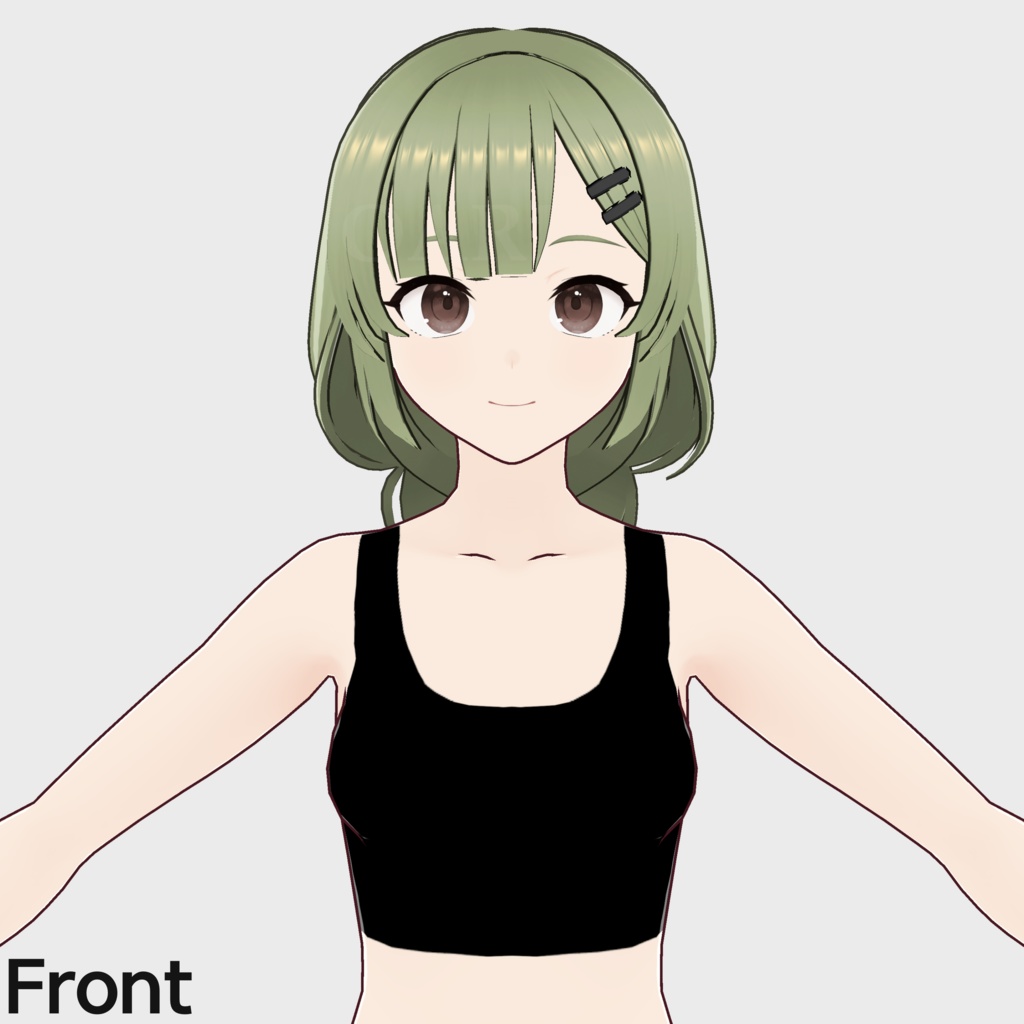 【VRoid】フィッシュテールヘアプリセット / Fishtail braid hair preset