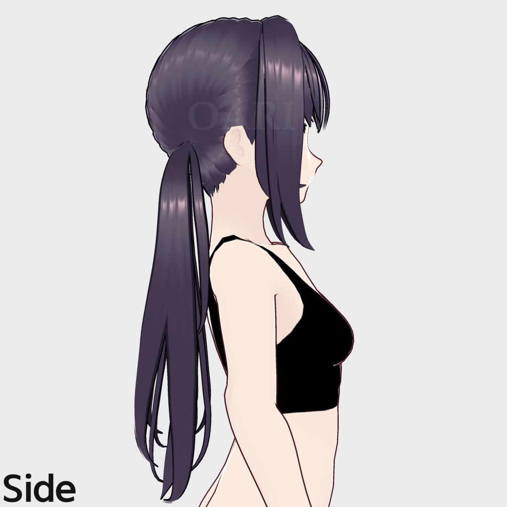【VRoid】 ローツインテールヘアプリセット / Low twintail hair preset