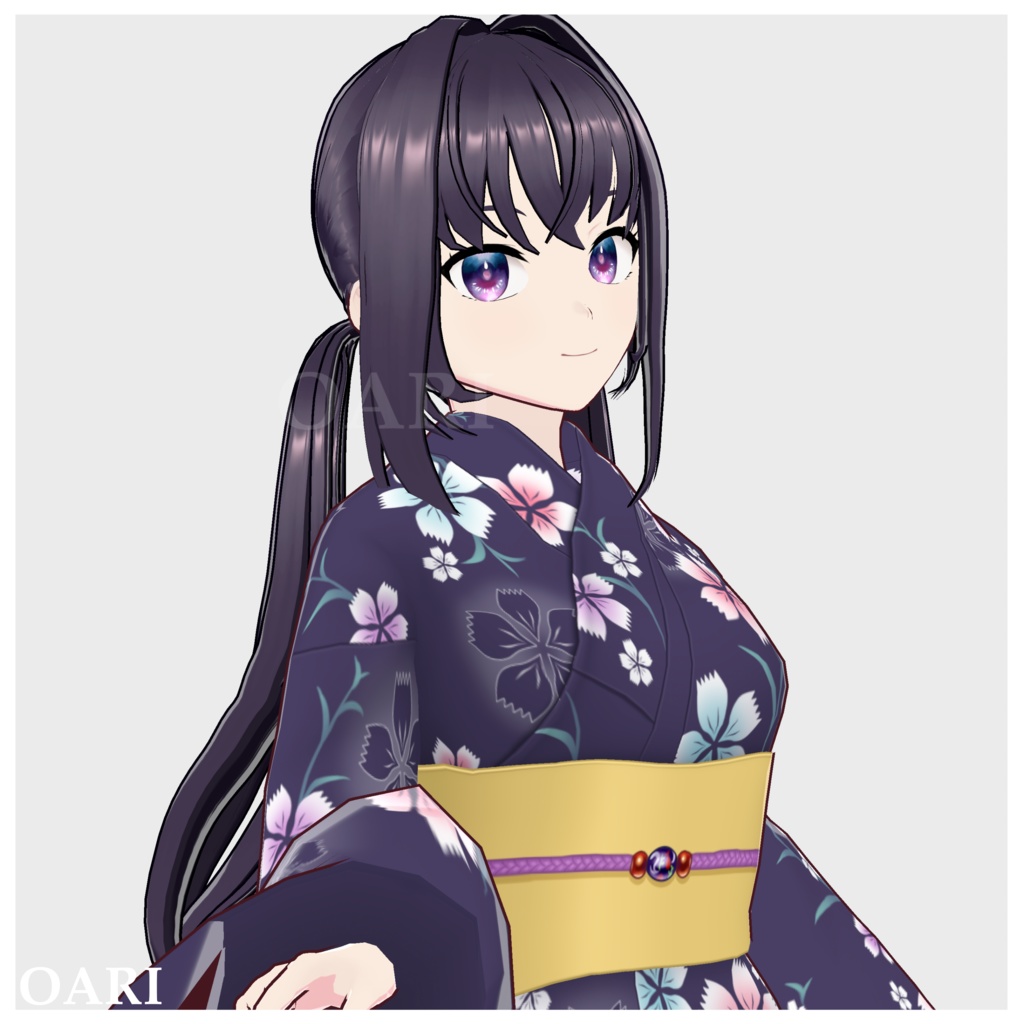 【VRoid】 ローツインテールヘアプリセット / Low twintail hair preset
