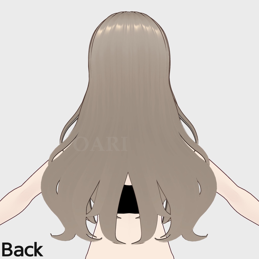 【VRoid】 ウェーブヘアプリセット / Wavy hair preset