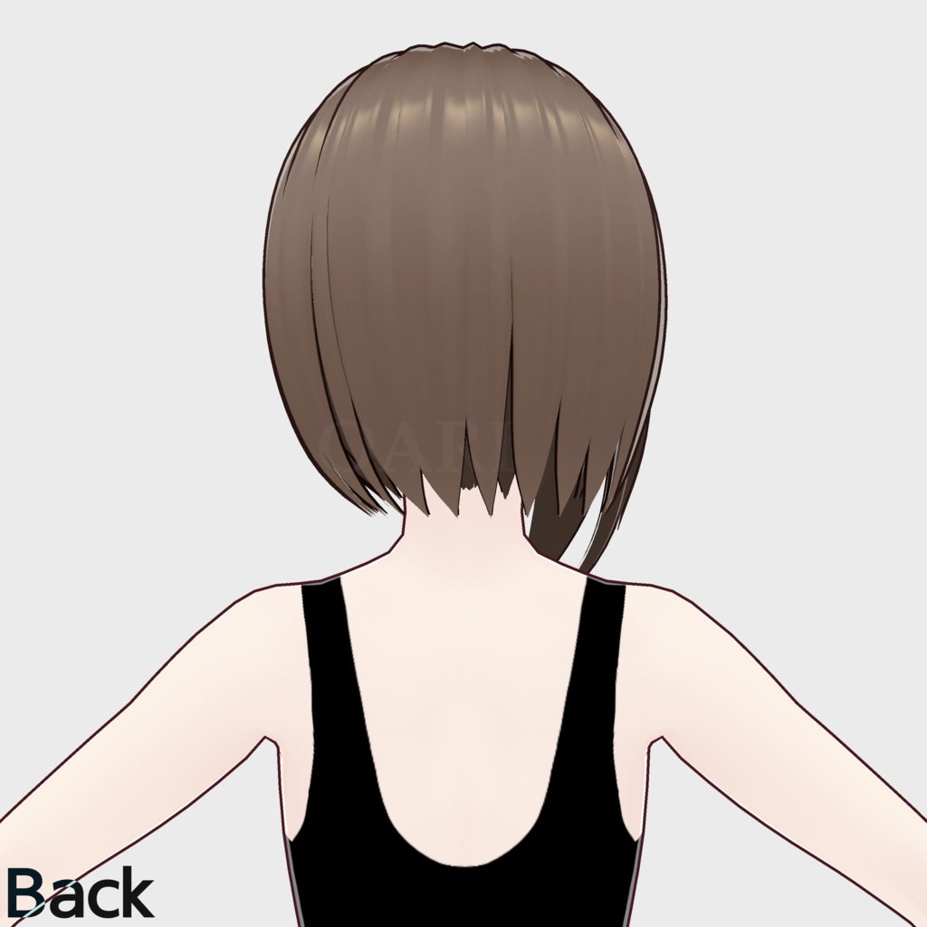 【VRoid】クールショートヘアプリセット / Cool short hair preset