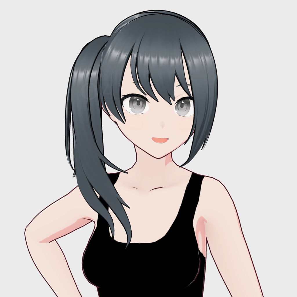 【VRoid】サイドテールヘアプリセット / Sidetail hair preset