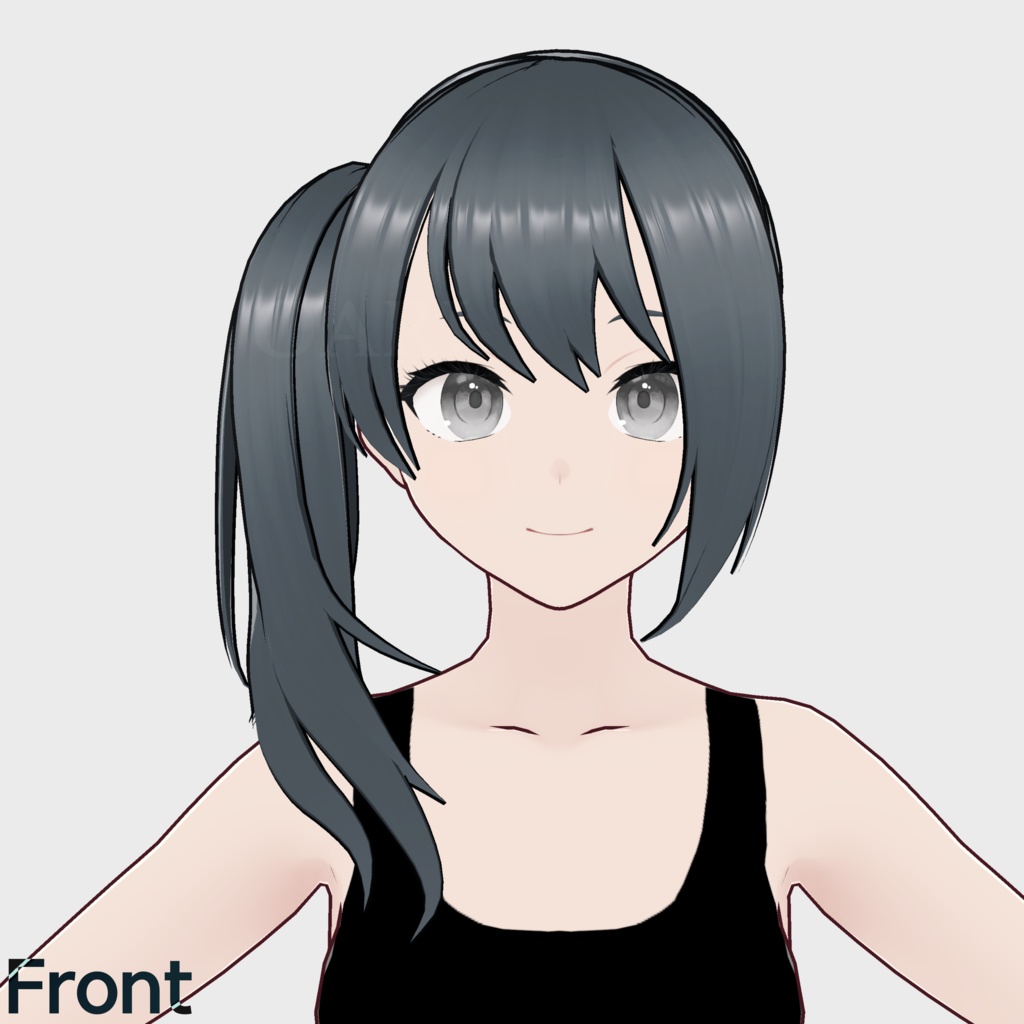 【VRoid】サイドテールヘアプリセット / Sidetail hair preset