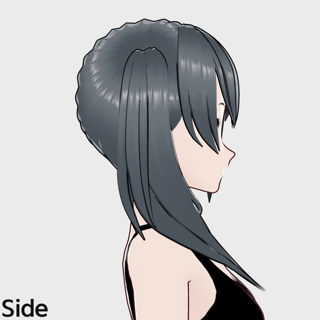 【VRoid】サイドテールヘアプリセット / Sidetail hair preset