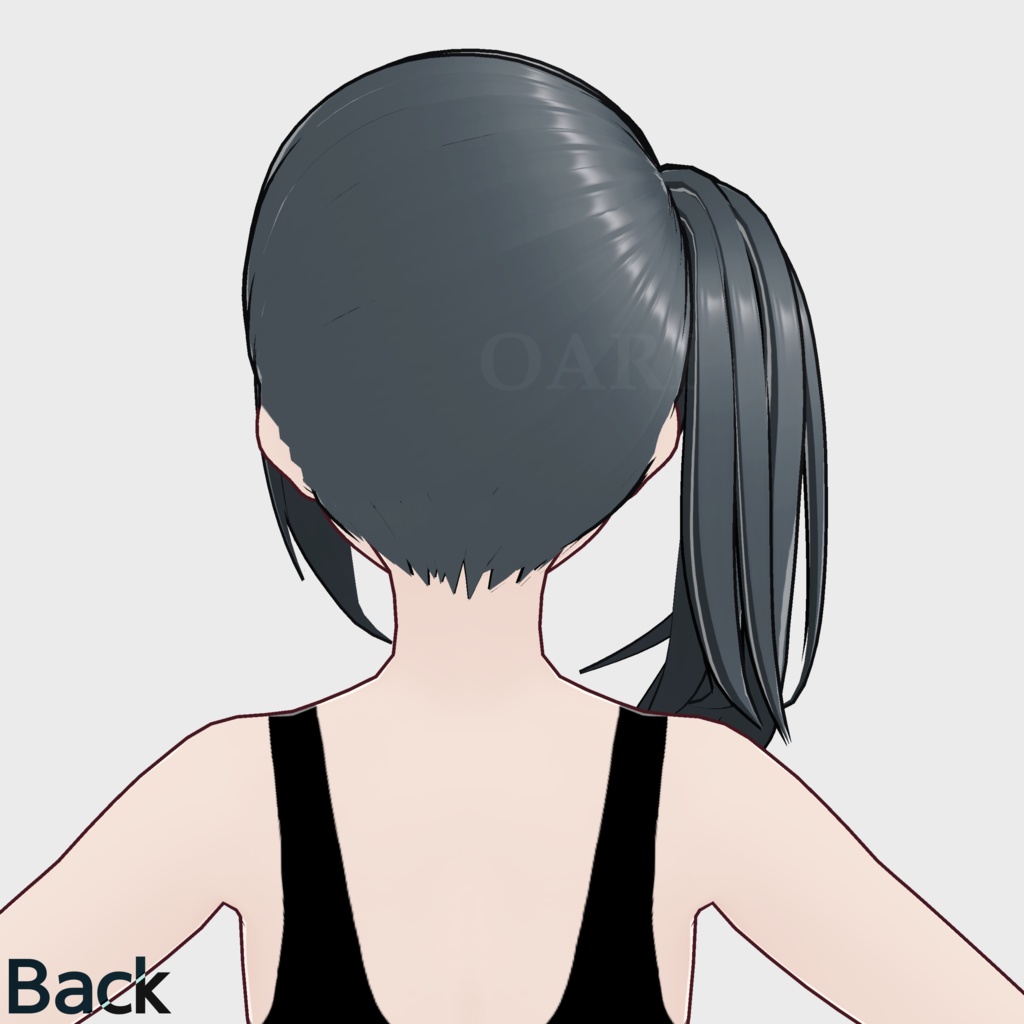 【VRoid】サイドテールヘアプリセット / Sidetail hair preset