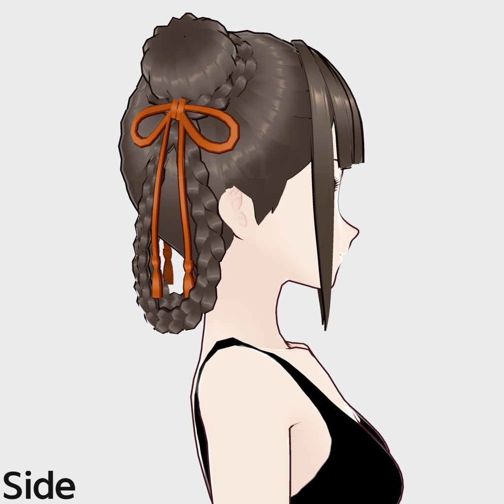 【VRoid】ツインお団子ヘアプリセット / Double buns hair preset