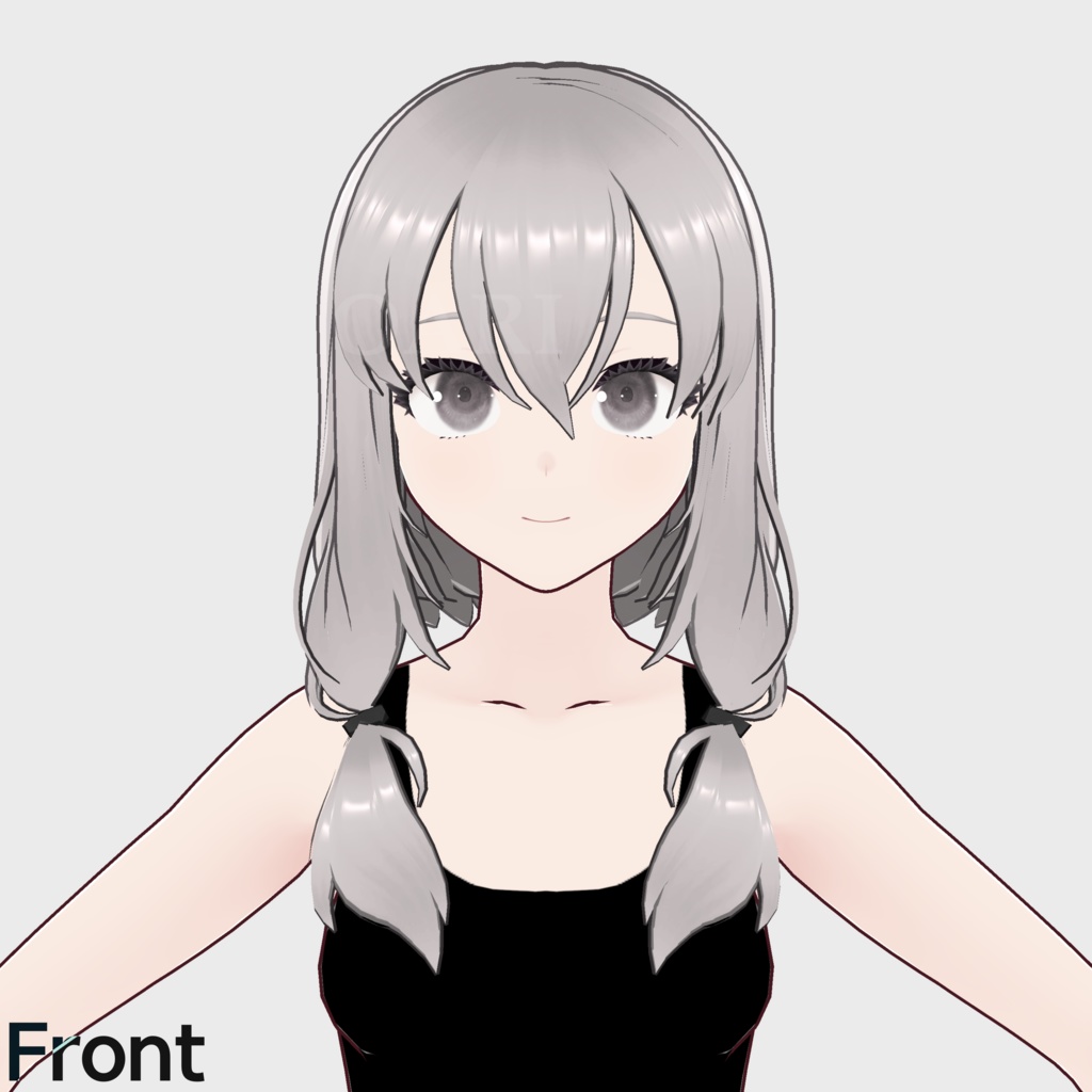 【VRoid】ローテールヘアプリセット / Lowtail hair preset
