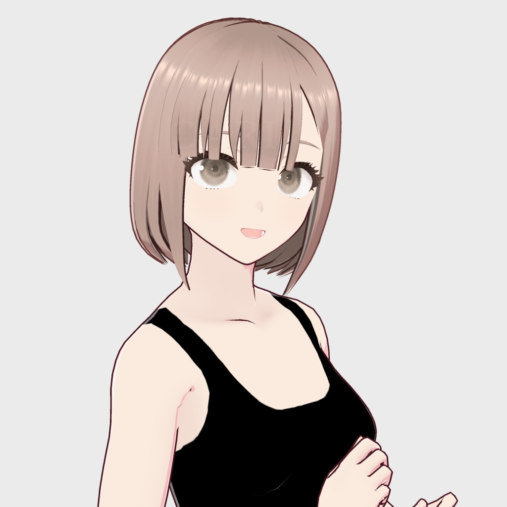 【VRoid】シンプルボブヘアプリセット / Simple bob hair preset