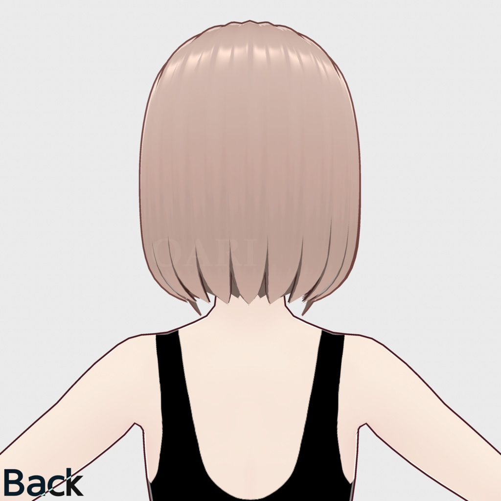 【VRoid】シンプルボブヘアプリセット / Simple bob hair preset