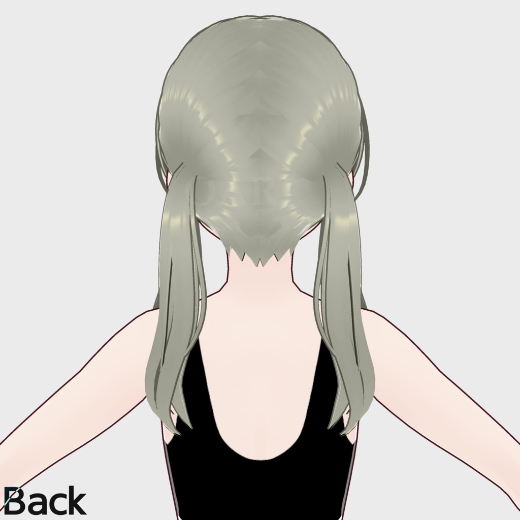 【VRoid】ショートツインテールヘアプリセット / Short twintail hair preset