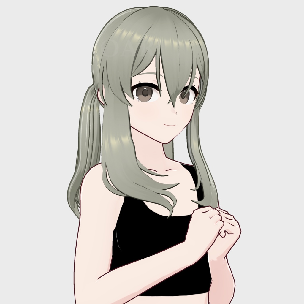 【VRoid】ショートツインテールヘアプリセット / Short twintail hair preset