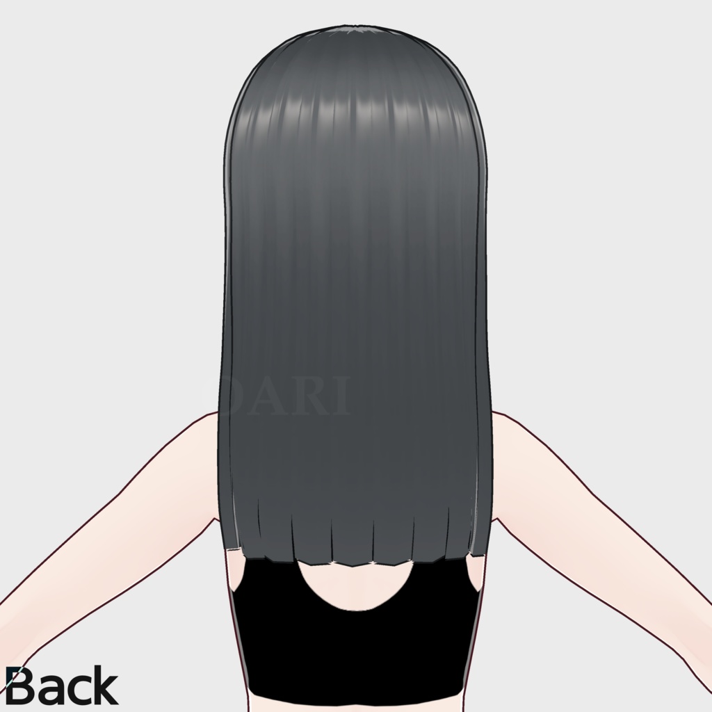 【VRoid】姫カットヘアプリセット / Hime cut hair preset
