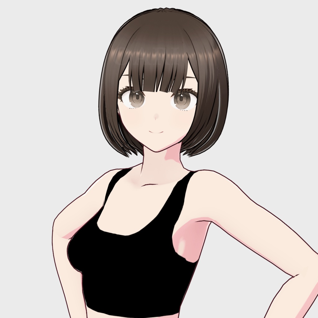 【VRoid】ショートボブヘアプリセット / Short bob hair preset