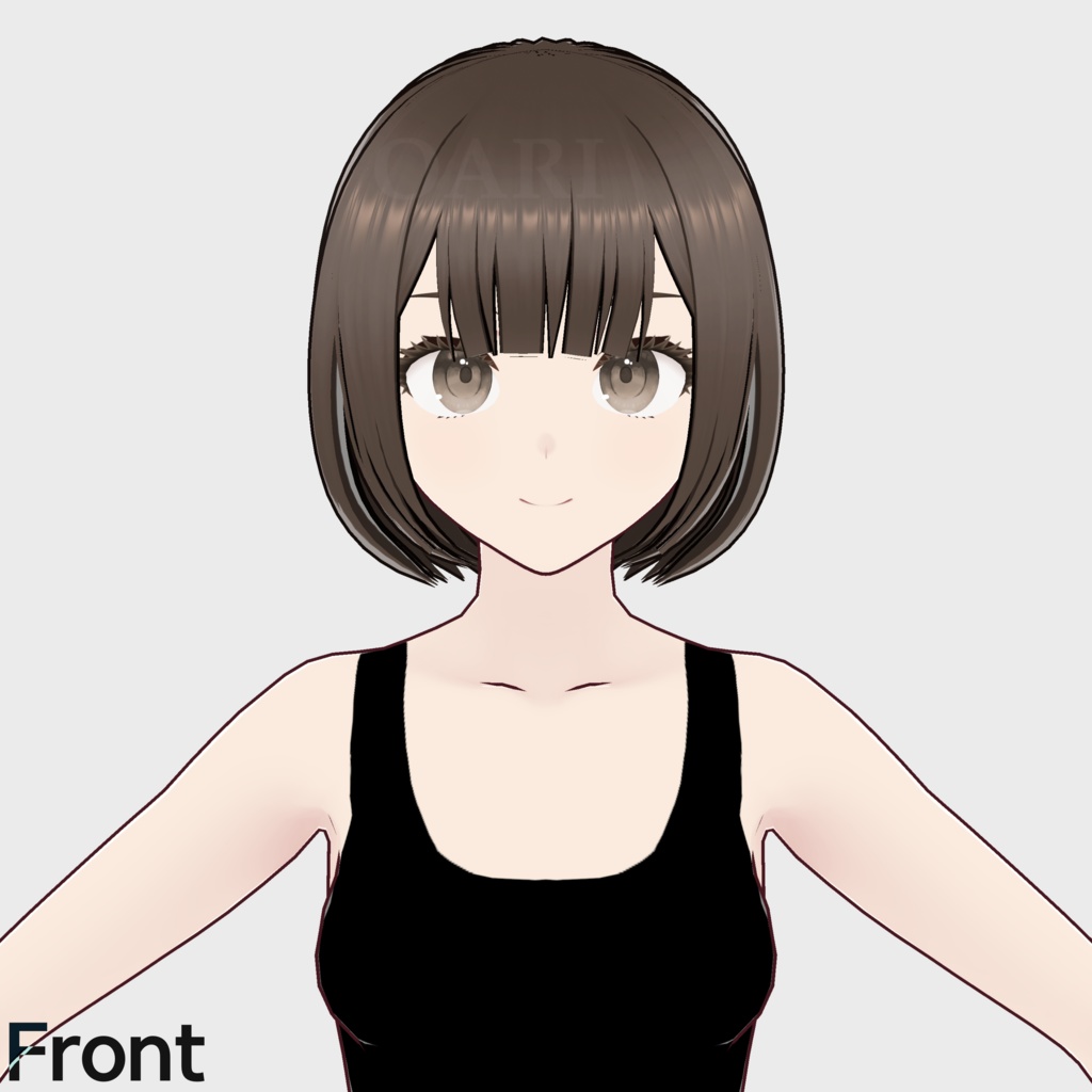 【VRoid】ショートボブヘアプリセット / Short bob hair preset