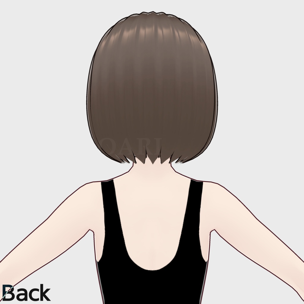 【VRoid】ショートボブヘアプリセット / Short bob hair preset
