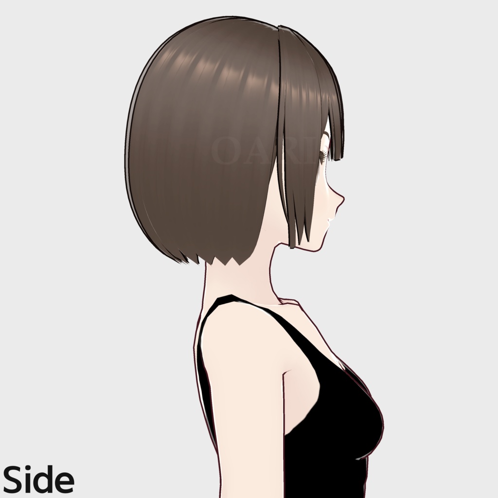 【VRoid】ショートボブヘアプリセット / Short bob hair preset