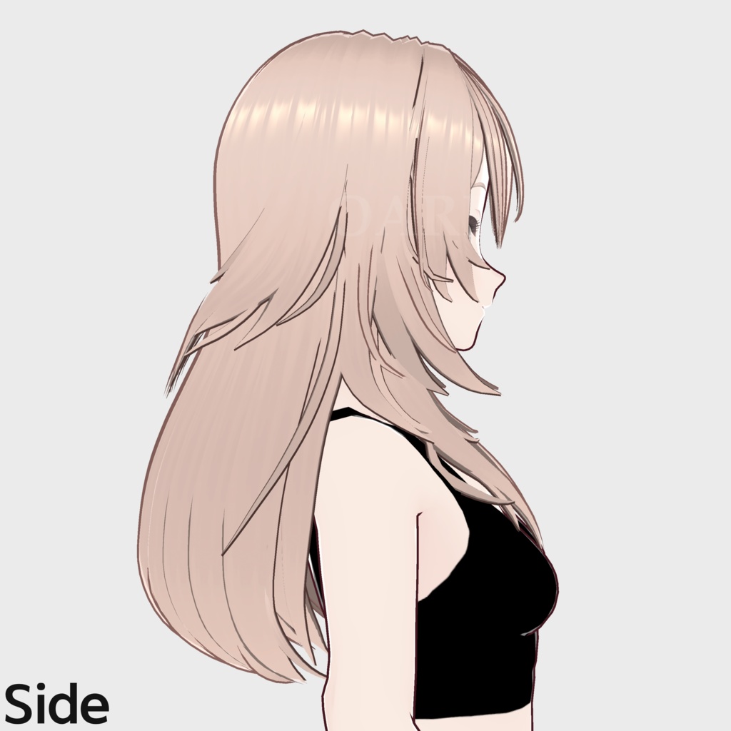 【VRoid】ロングヘアプリセット / Long hair preset