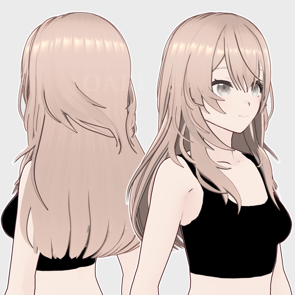 【VRoid】ロングヘアプリセット / Long hair preset