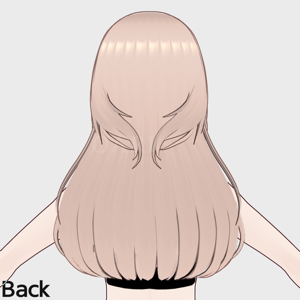 【VRoid】ロングヘアプリセット / Long hair preset