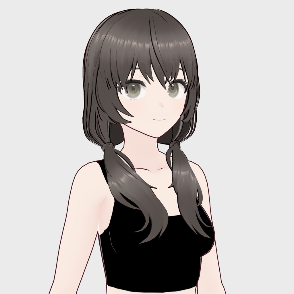 【VRoid】ローテールヘアプリセット / Lowtail hair preset