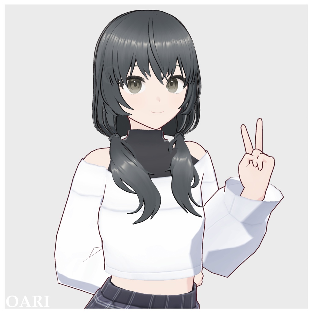 【VRoid】ローテールヘアプリセット / Lowtail hair preset
