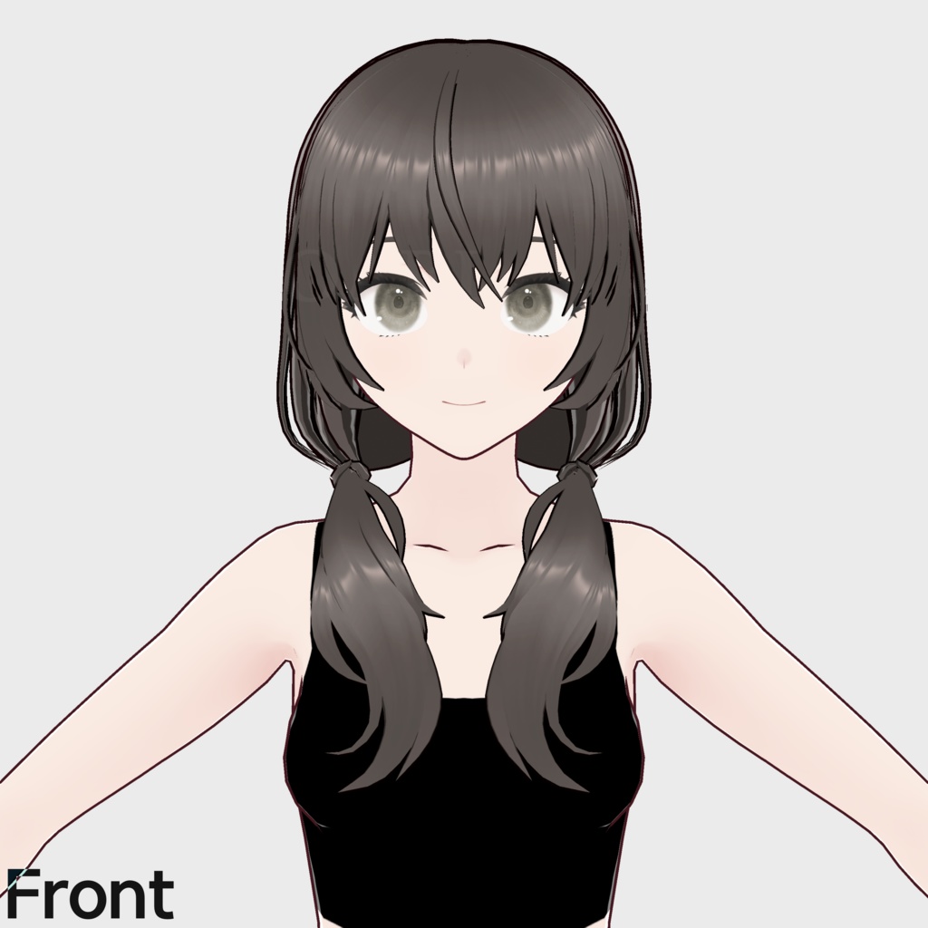 【VRoid】ローテールヘアプリセット / Lowtail hair preset