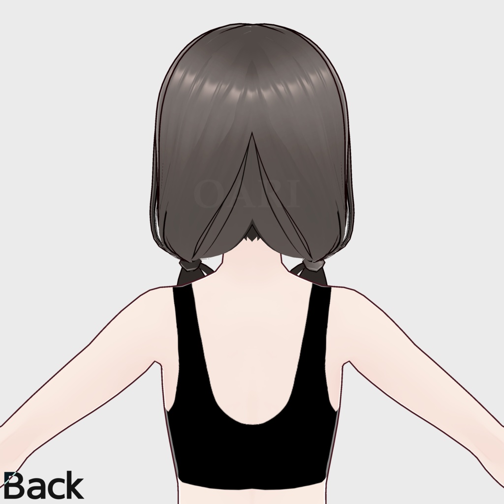 【VRoid】ローテールヘアプリセット / Lowtail hair preset