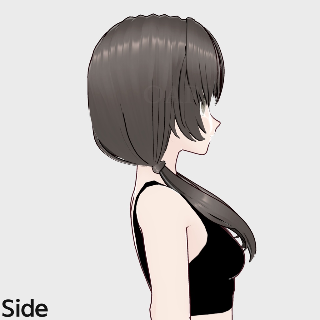 【VRoid】ローテールヘアプリセット / Lowtail hair preset