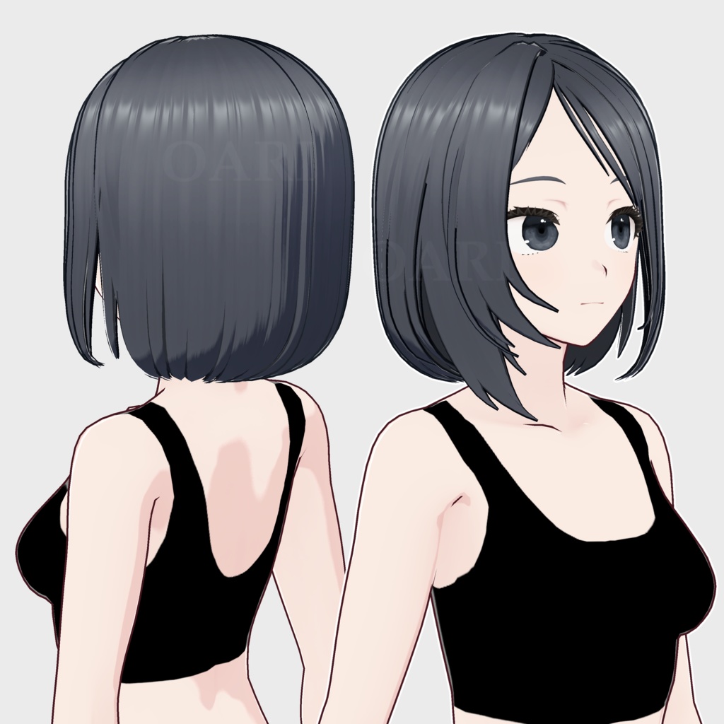 【VRoid】ボブヘアプリセット / Bob hair preset
