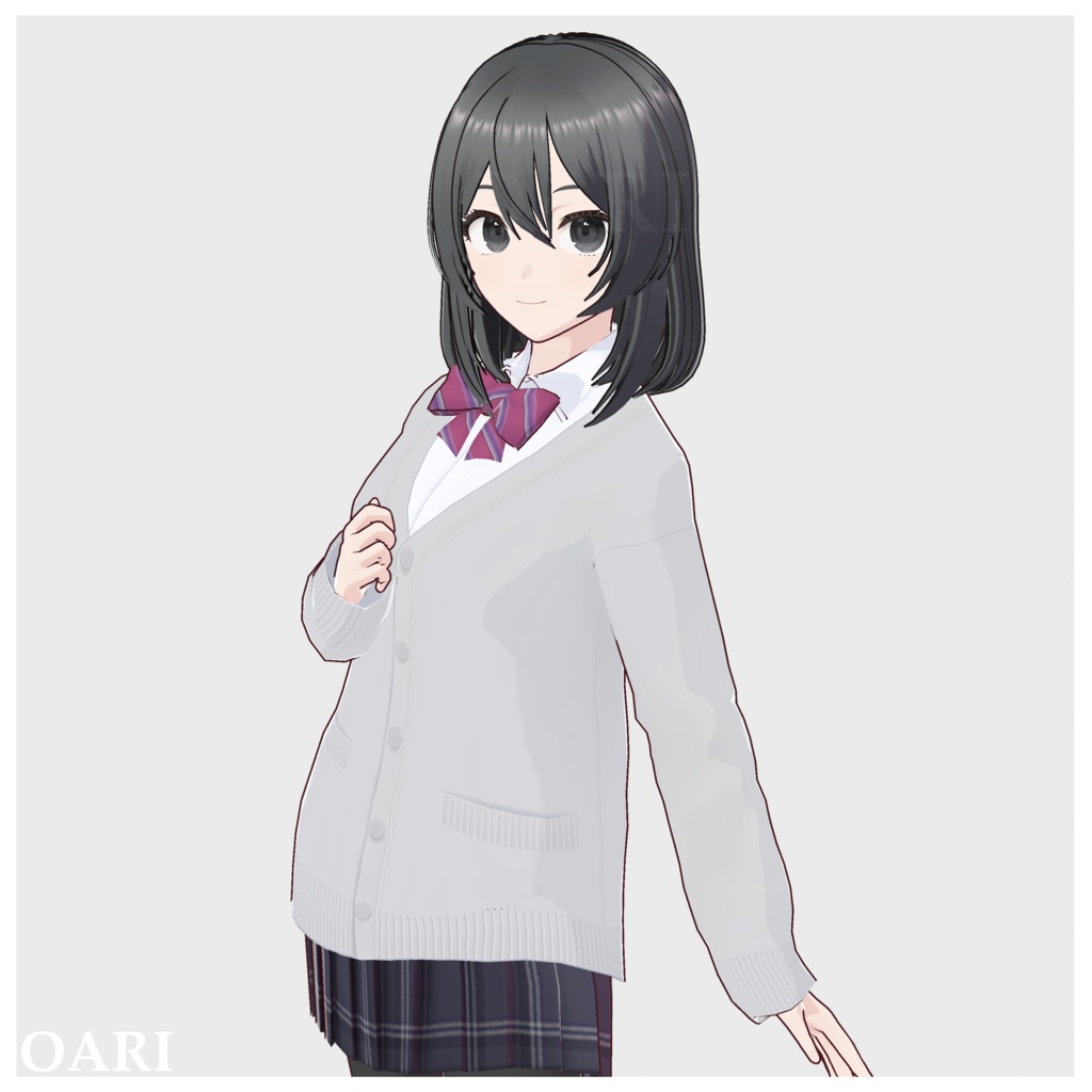 【VRoid】セミロングヘアプリセット / Semi-long hair preset