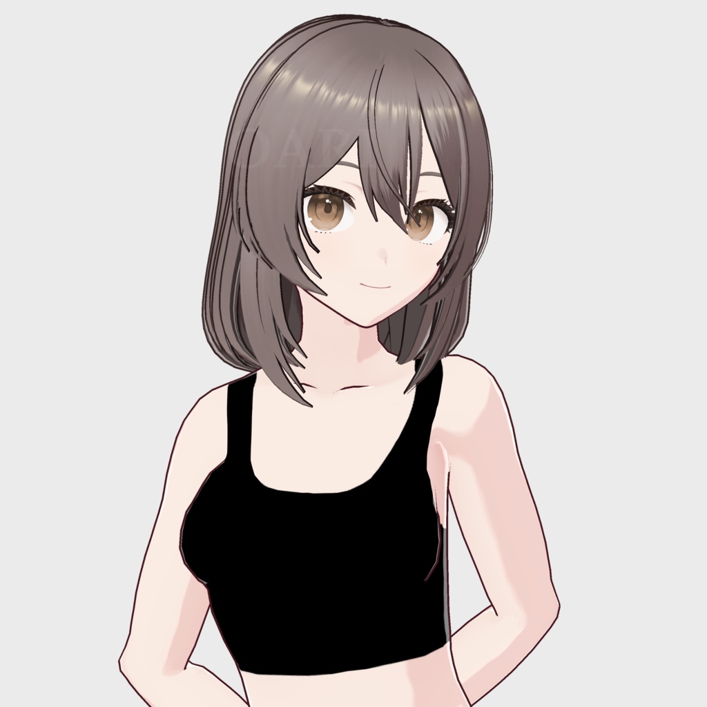 【VRoid】セミロングヘアプリセット / Semi-long hair preset