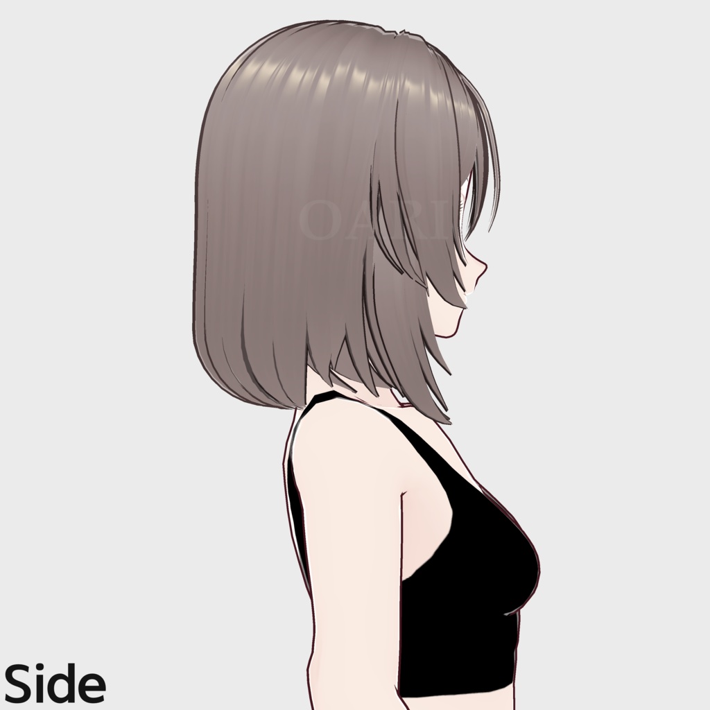 【VRoid】セミロングヘアプリセット / Semi-long hair preset