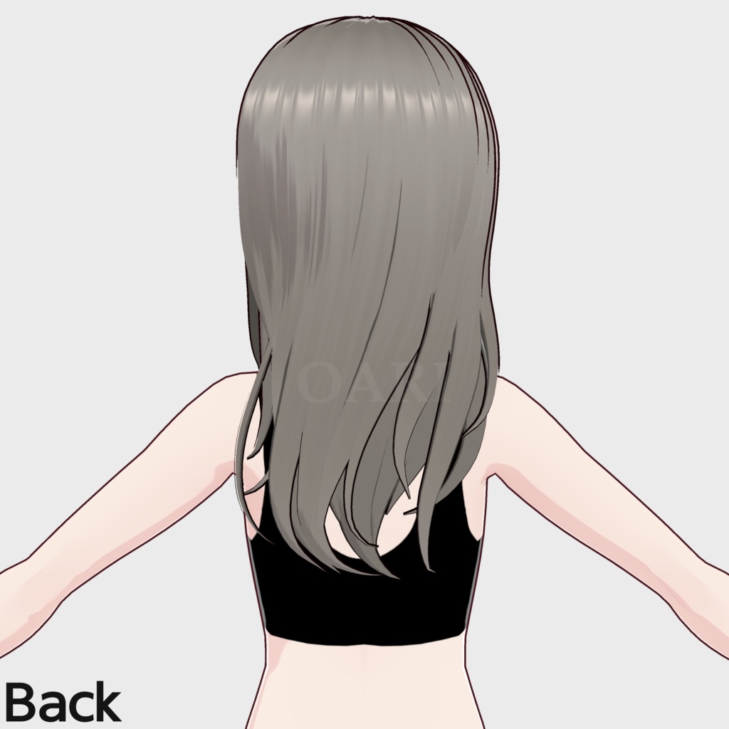【VRoid】ロングヘアプリセット / Long hair preset