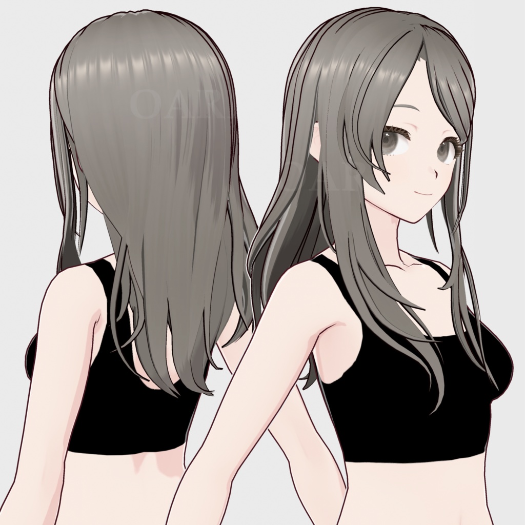 【VRoid】ロングヘアプリセット / Long hair preset
