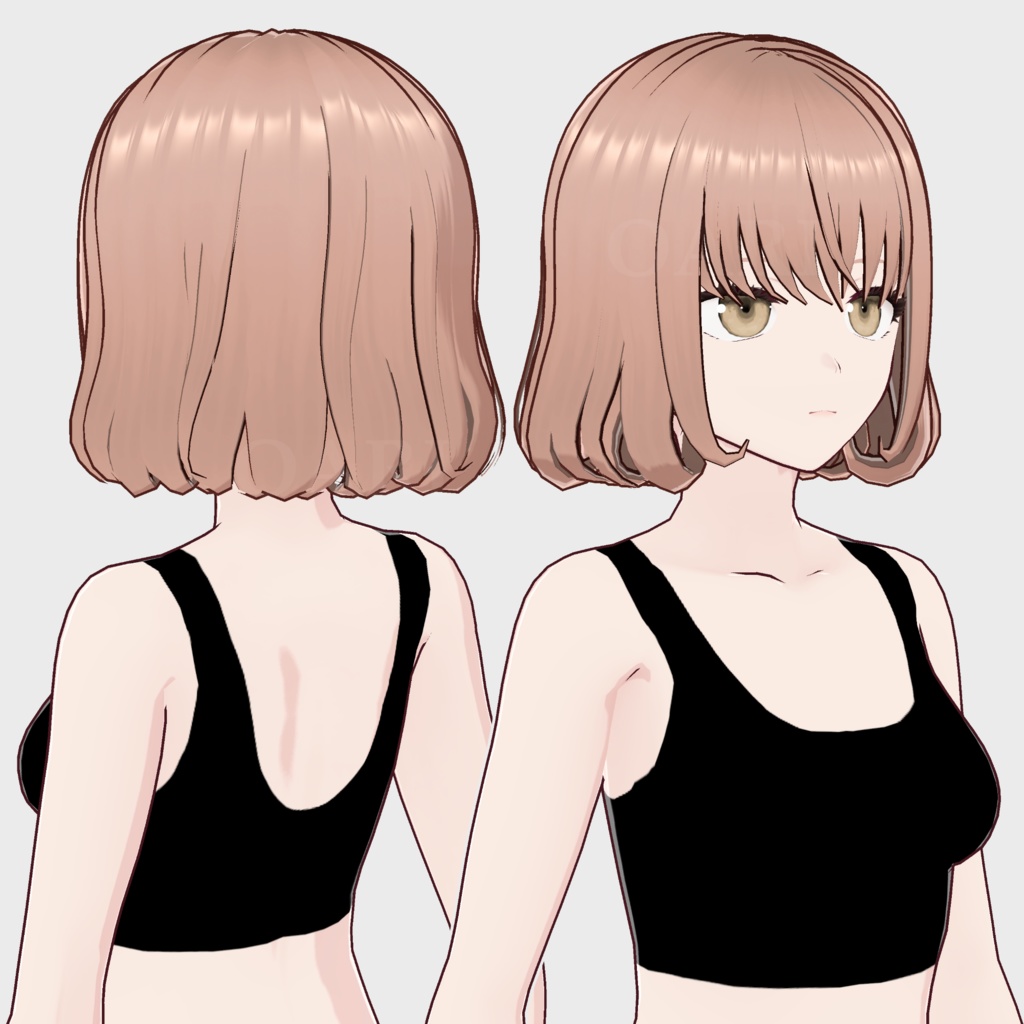 【VRoid】ボブヘアプリセット / Bob hair preset