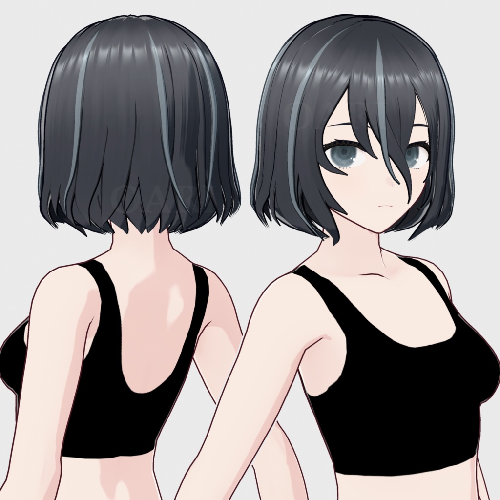 【VRoid】ボブヘアプリセット / Bob hair preset