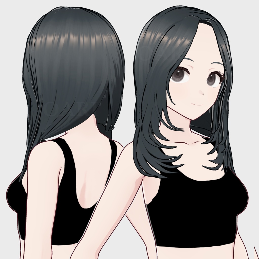 【VRoid】ロングヘアプリセット / Long hair preset