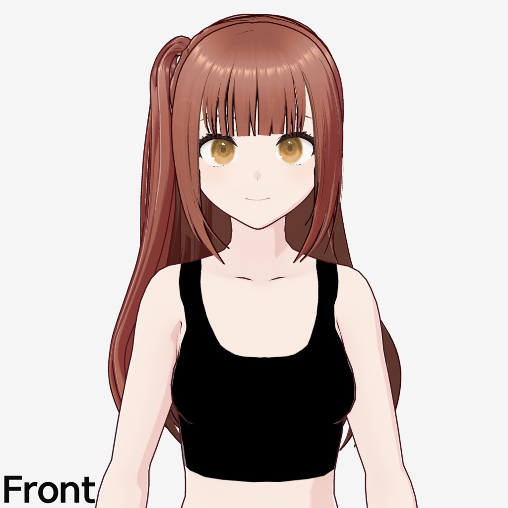 【VRoid】サイドテールロングヘアプリセット / Long hair with sidetail preset