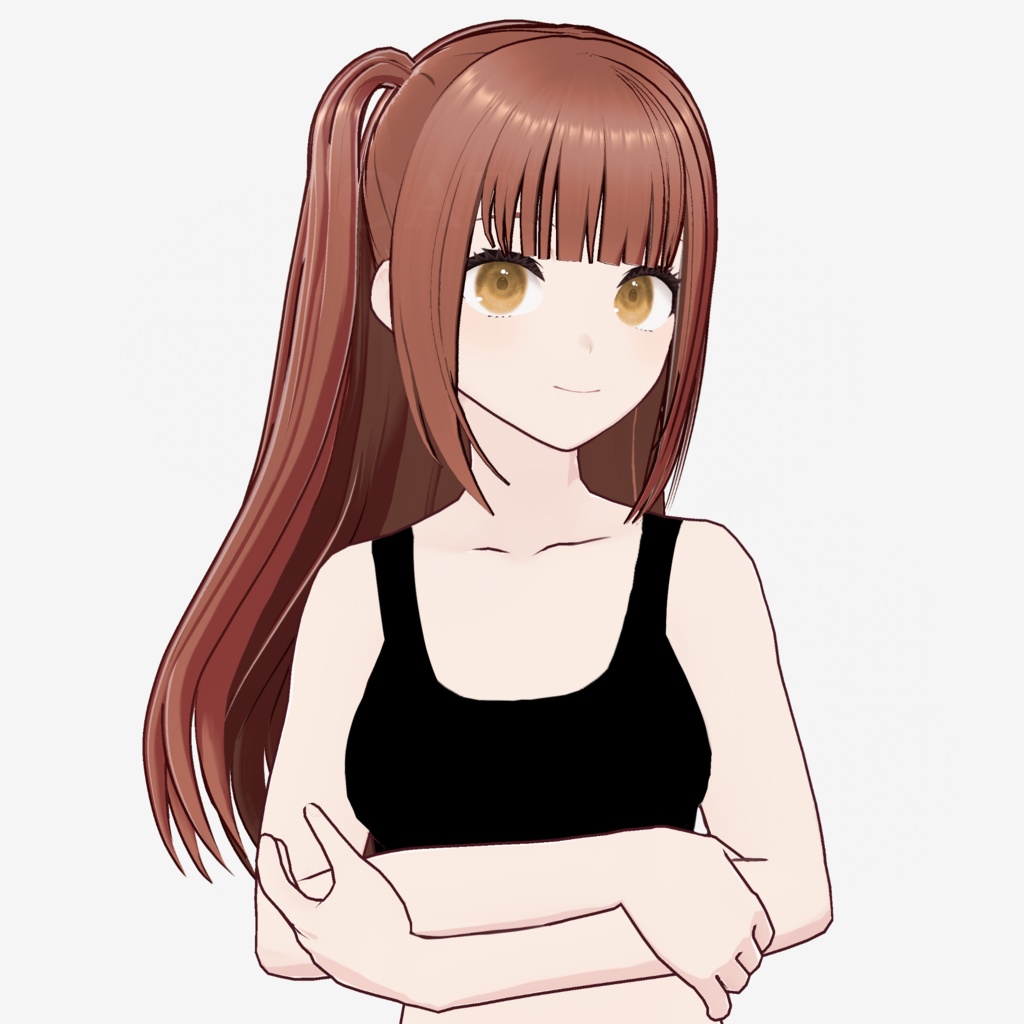 【VRoid】サイドテールロングヘアプリセット / Long hair with sidetail preset