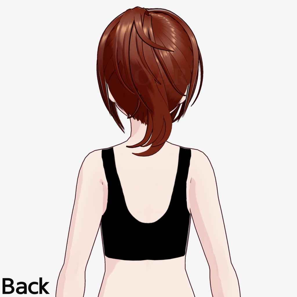 【VRoid】ハイポニーテールヘアプリセット / High ponytail hair preset