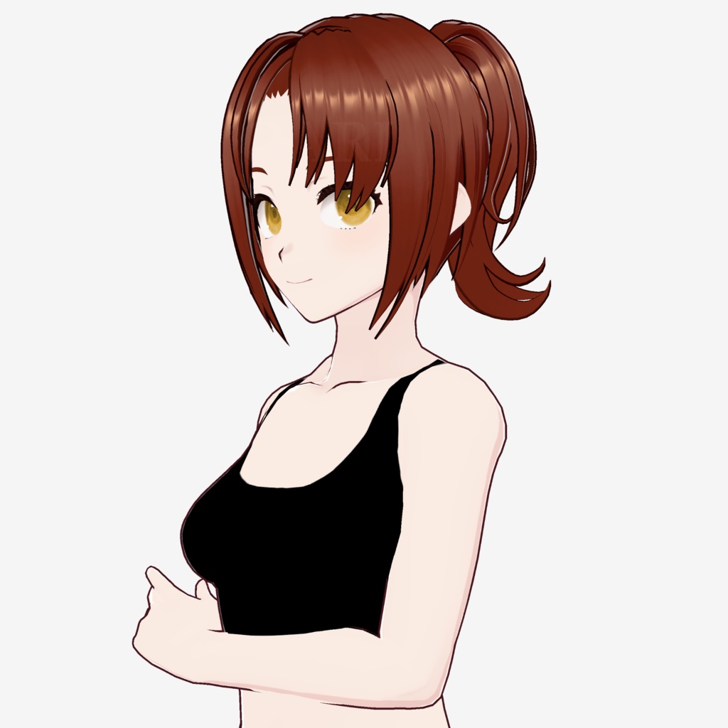 【VRoid】ハイポニーテールヘアプリセット / High ponytail hair preset