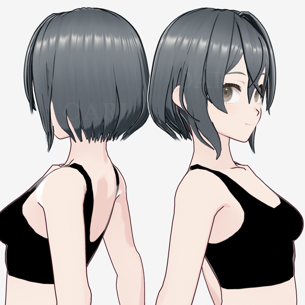 【VRoid】ショートボブヘアプリセット / Short bob hair preset