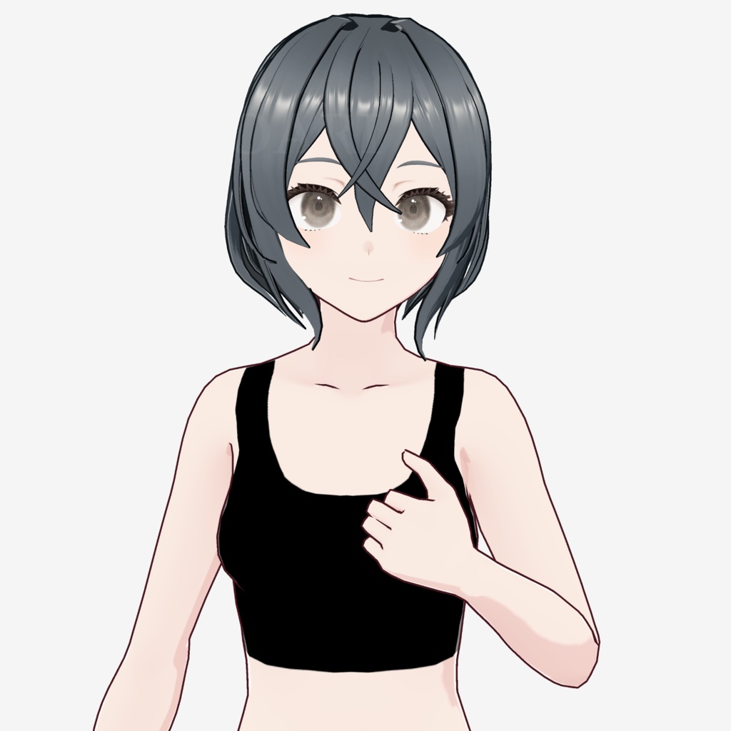 【VRoid】ショートボブヘアプリセット / Short bob hair preset