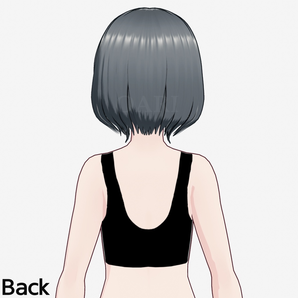 【VRoid】ショートボブヘアプリセット / Short bob hair preset