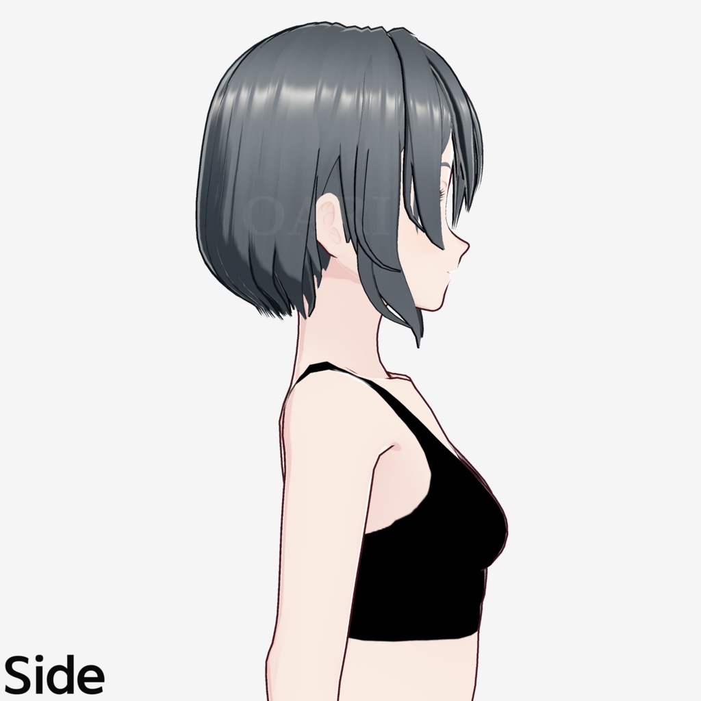 【VRoid】ショートボブヘアプリセット / Short bob hair preset