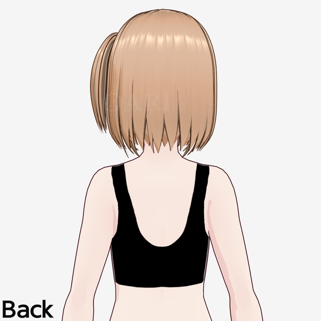 【VRoid】サイドテールボブヘアプリセット / Bob hair with sidetail preset