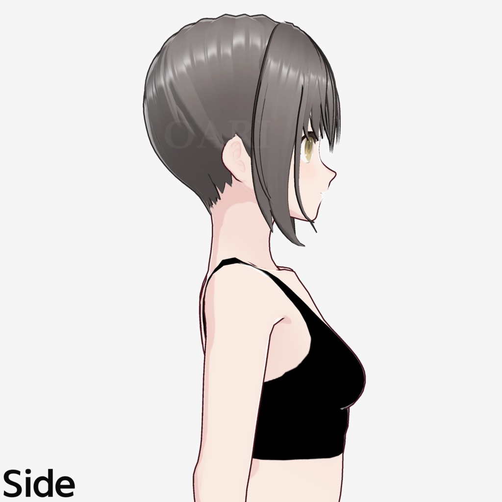 【VRoid】サイドハイポニーテールアプリセット / Side high ponytail hair preset