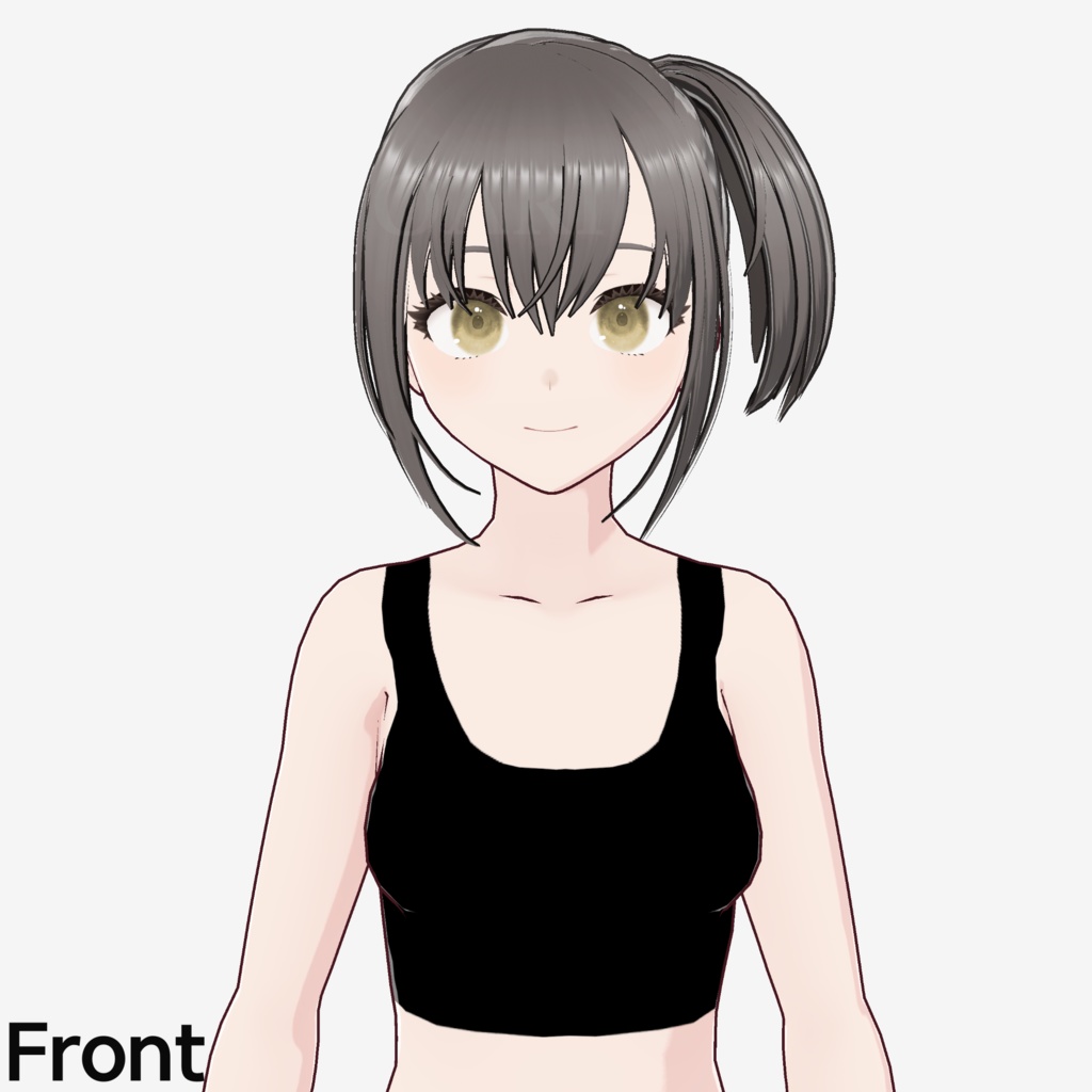 【VRoid】サイドハイポニーテールアプリセット / Side high ponytail hair preset