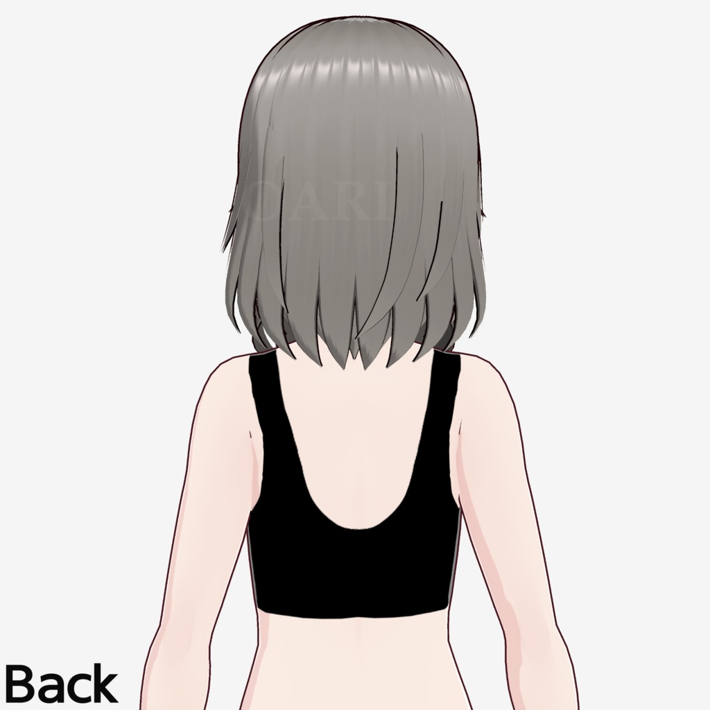 【VRoid】セミロングヘアプリセット / Semi long hair preset